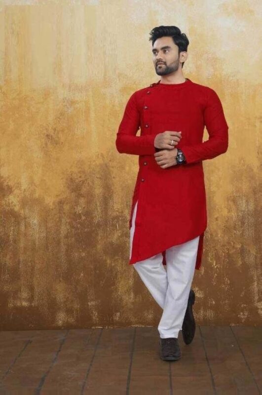Men Cross Cut Kurta (4)