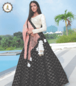 Premium Quality Green Embroidered Lehenga Choli with Dupatta - Image 3