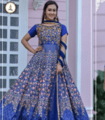 Premium Quality Green Embroidered Lehenga Choli with Dupatta - Image 4