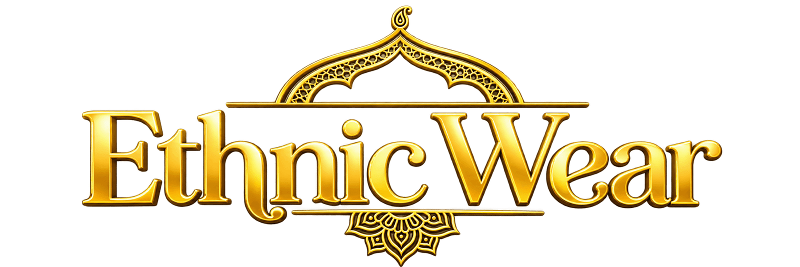 Ornate Gold Ethnic Wear Logo (1)