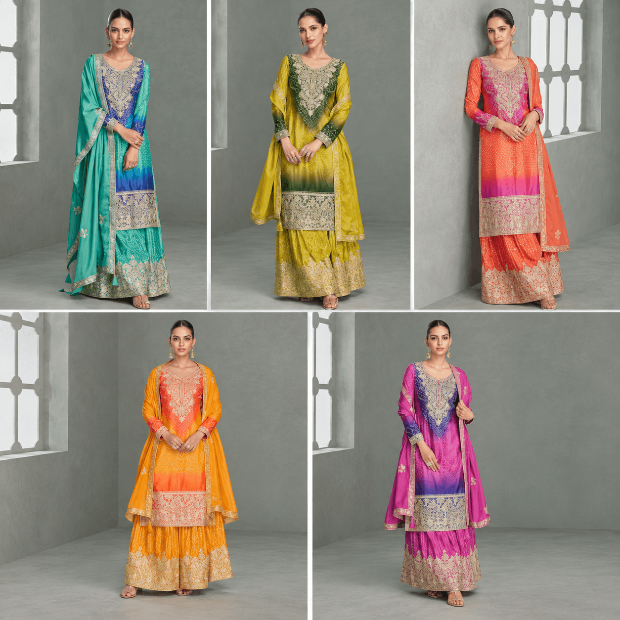 Embroidered South Asian Fashion Collection