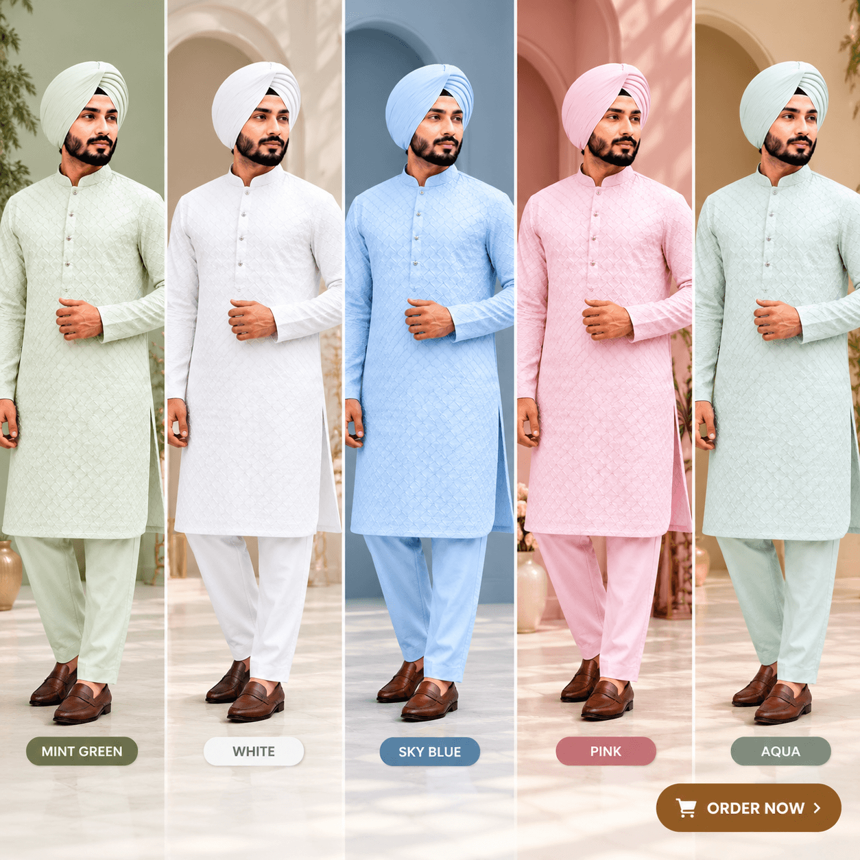 Five-Colour Kurta Collection
