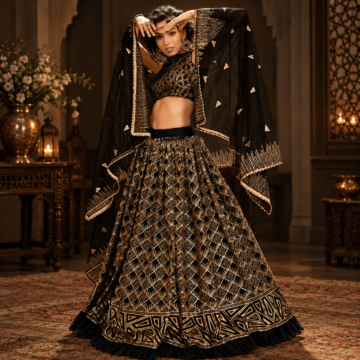 Gilded Noir A Regal Fashion Moment