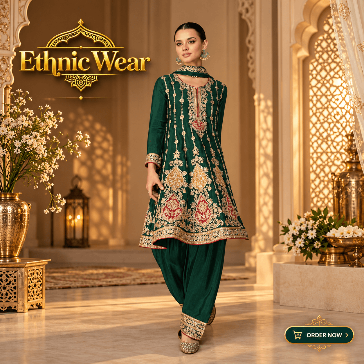 Golden Heritage Ethnic Wear Advertisement