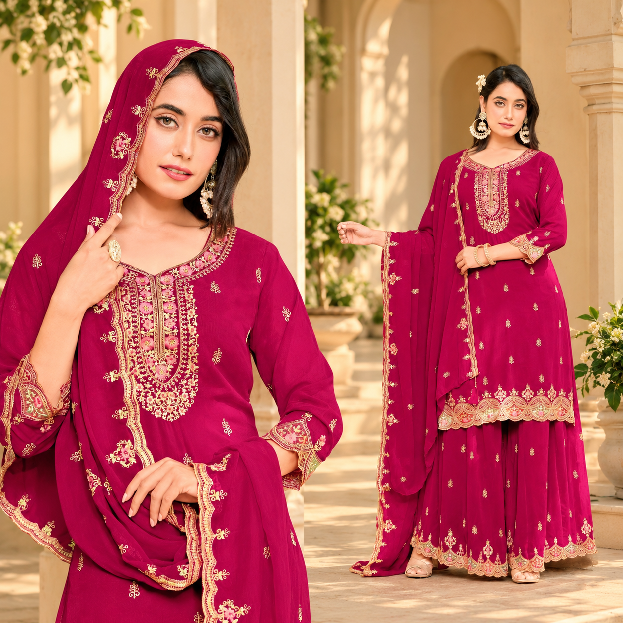 Magenta Heritage Courtyard Portrait