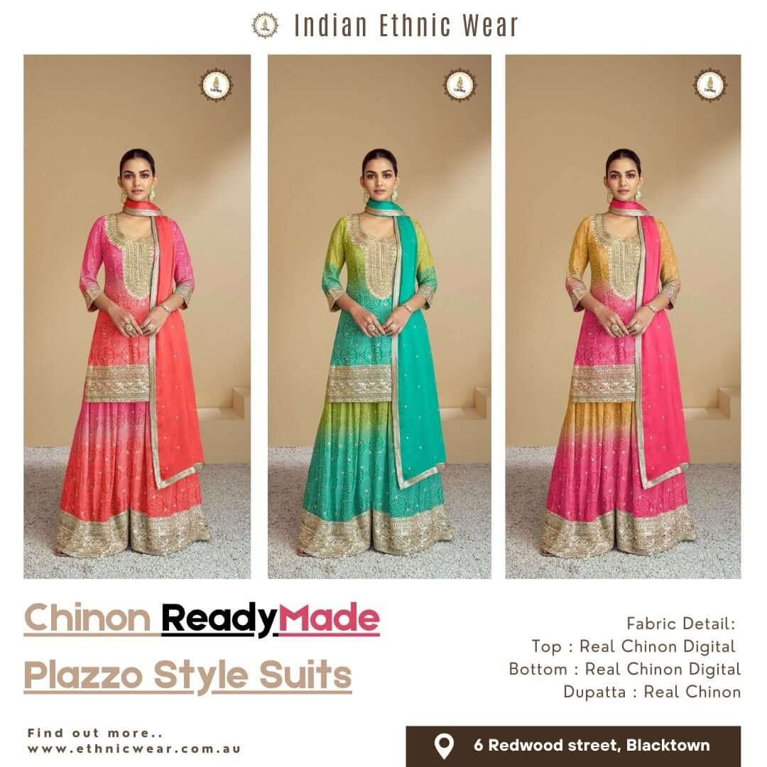 Real Chinon Readymade Palazzo Suit Set